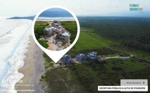 Villa Pie de playa en Preventa en Roca Blanca, Puerto Escondido