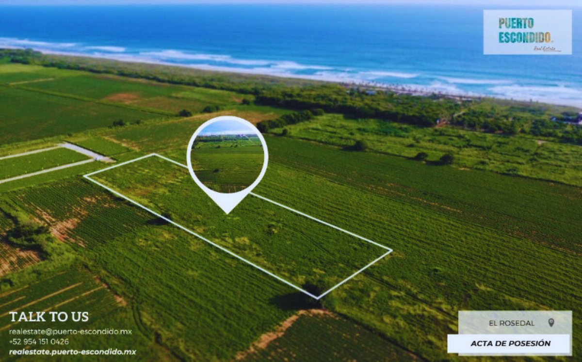 6 Lotes en venta en El Rosedal, Puerto Escondido Real Estate Puerto