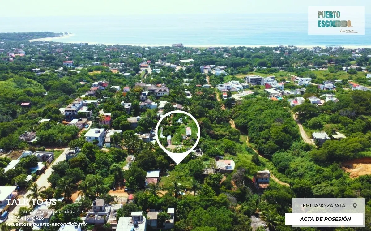 Amazing ocean view lot of 680m2 for sale in Emiliano Zapata