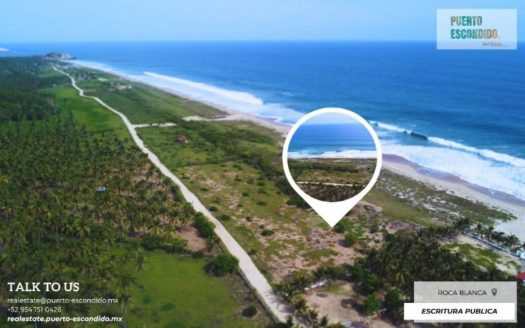 Lote de una hectárea frente a la playa en El Venado, Roca Blanca