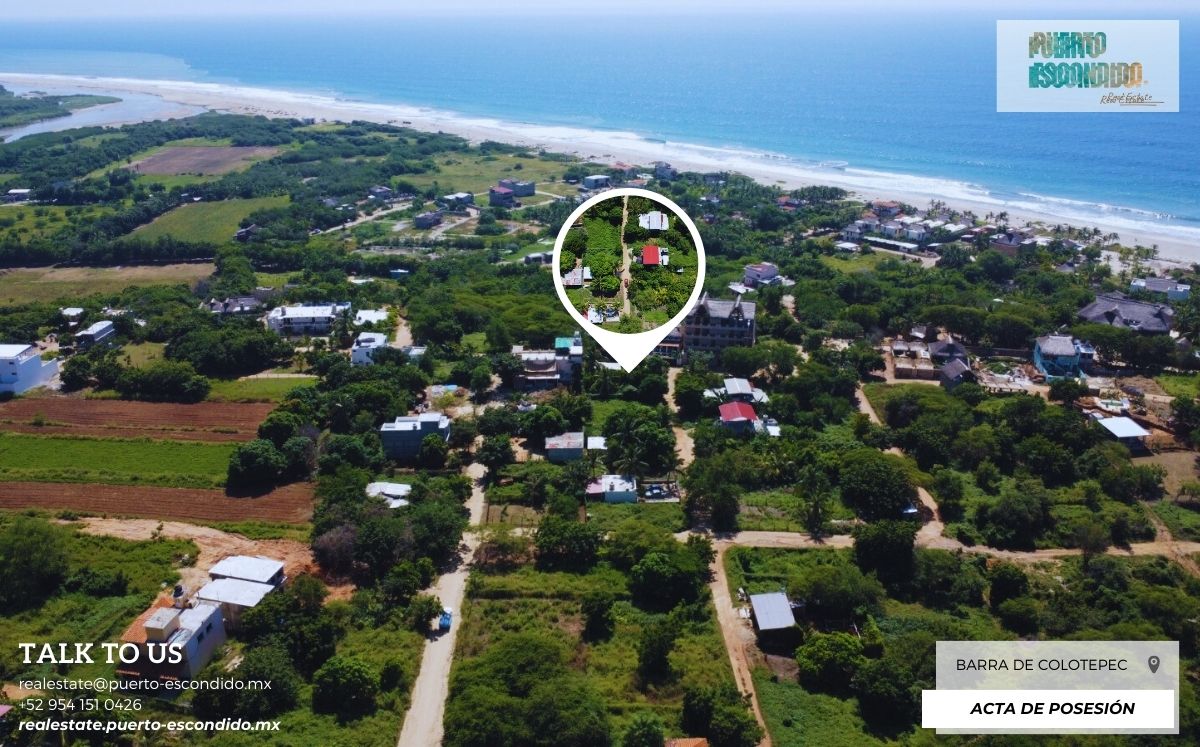 Amazing 400m2 ocean view lot in La Barra de Colotepec - Real Estate