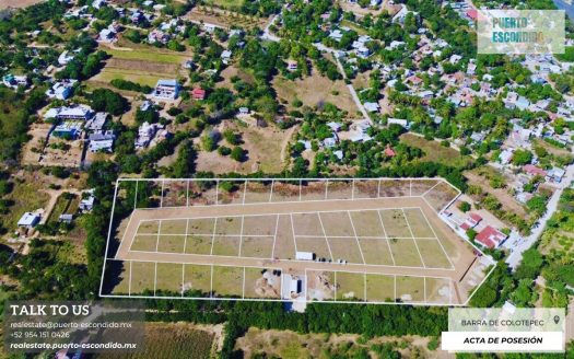 Maravillosos Lotes en La Barra de Colotepec muy cerca de la Playa