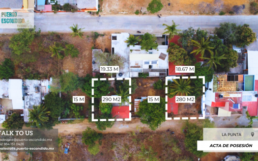 Prime Location Lots in La Punta de Zicatela