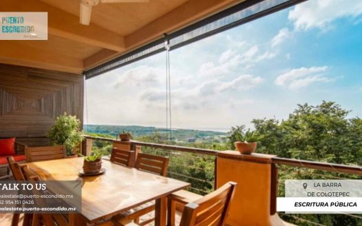 Condominio con vistas al mar en la Barra de Colotepec