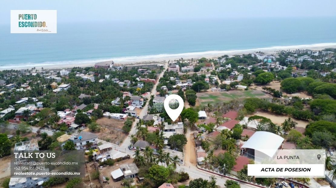 Prime Lot in La Punta entrance - Real Estate Puerto Escondido