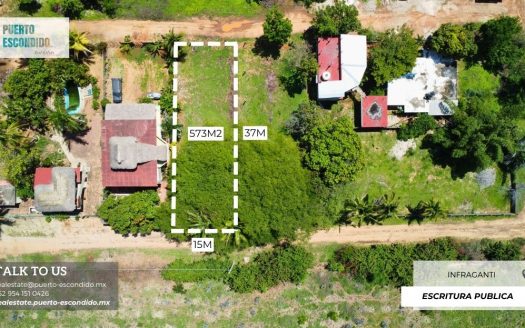 Terreno con Vista al Mar Cerca del Mercado Zicatela