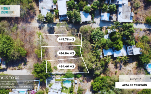 3 Lotes en Punta Zicatela, Puerto Escondido