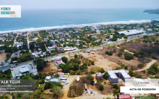 Terreno cerca del Mercado de Zicatela